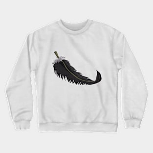 Minimal Feather Design Crewneck Sweatshirt